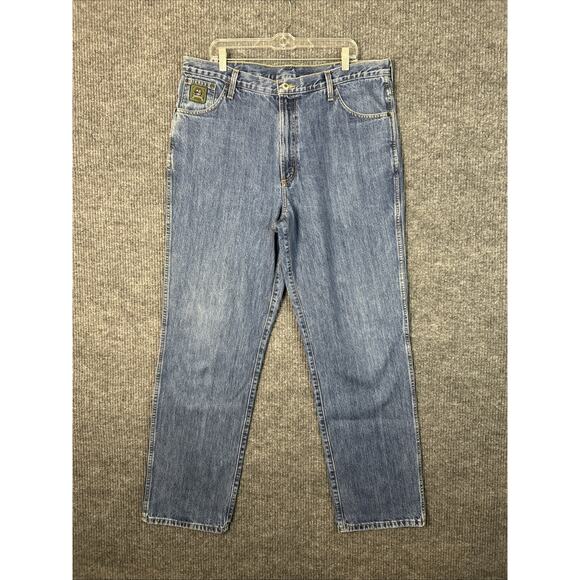 Cinch Men's Green Label Rigid Dark Stone Jeans Size 38 Blue Western Relaxed - Picture 1 of 10